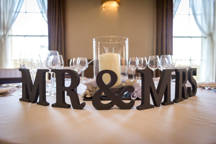 Mr & Mrs Letters - Mansion Wedding