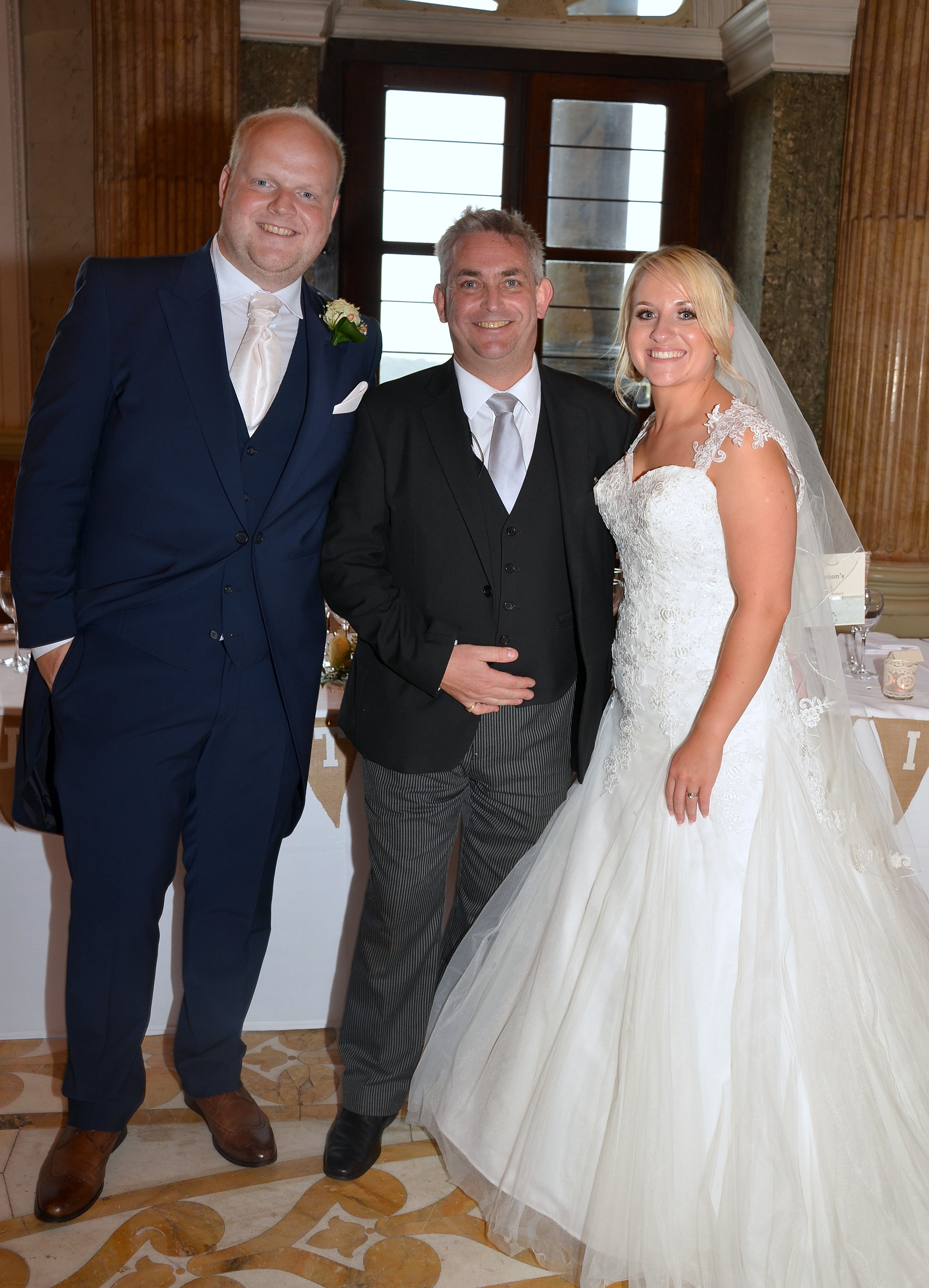 The happy couple with Dine's Head of Events, Craig Squelch