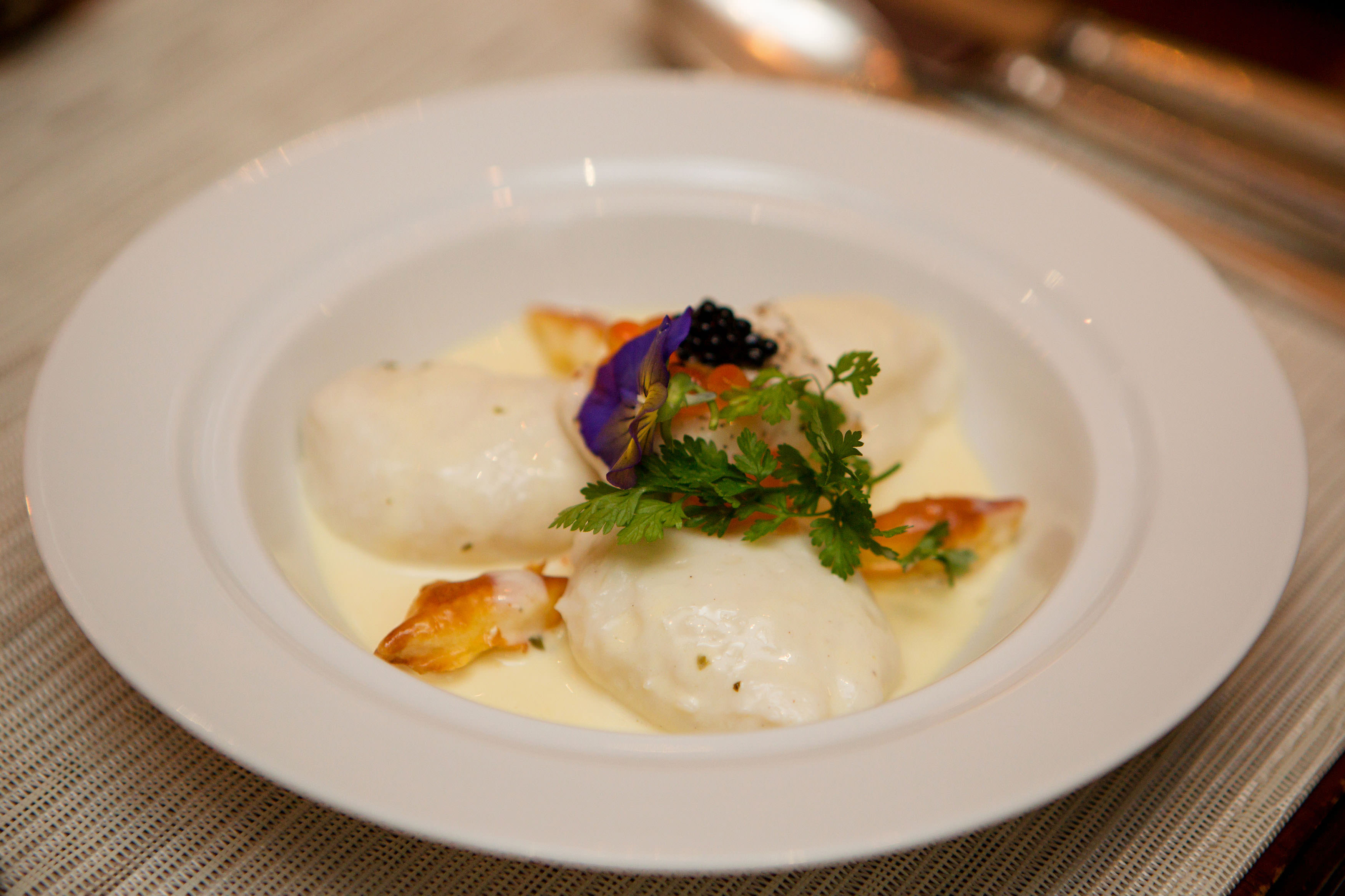 Ambassadors' Dinner - Regency Christmas Feast- Quenelles of Sole