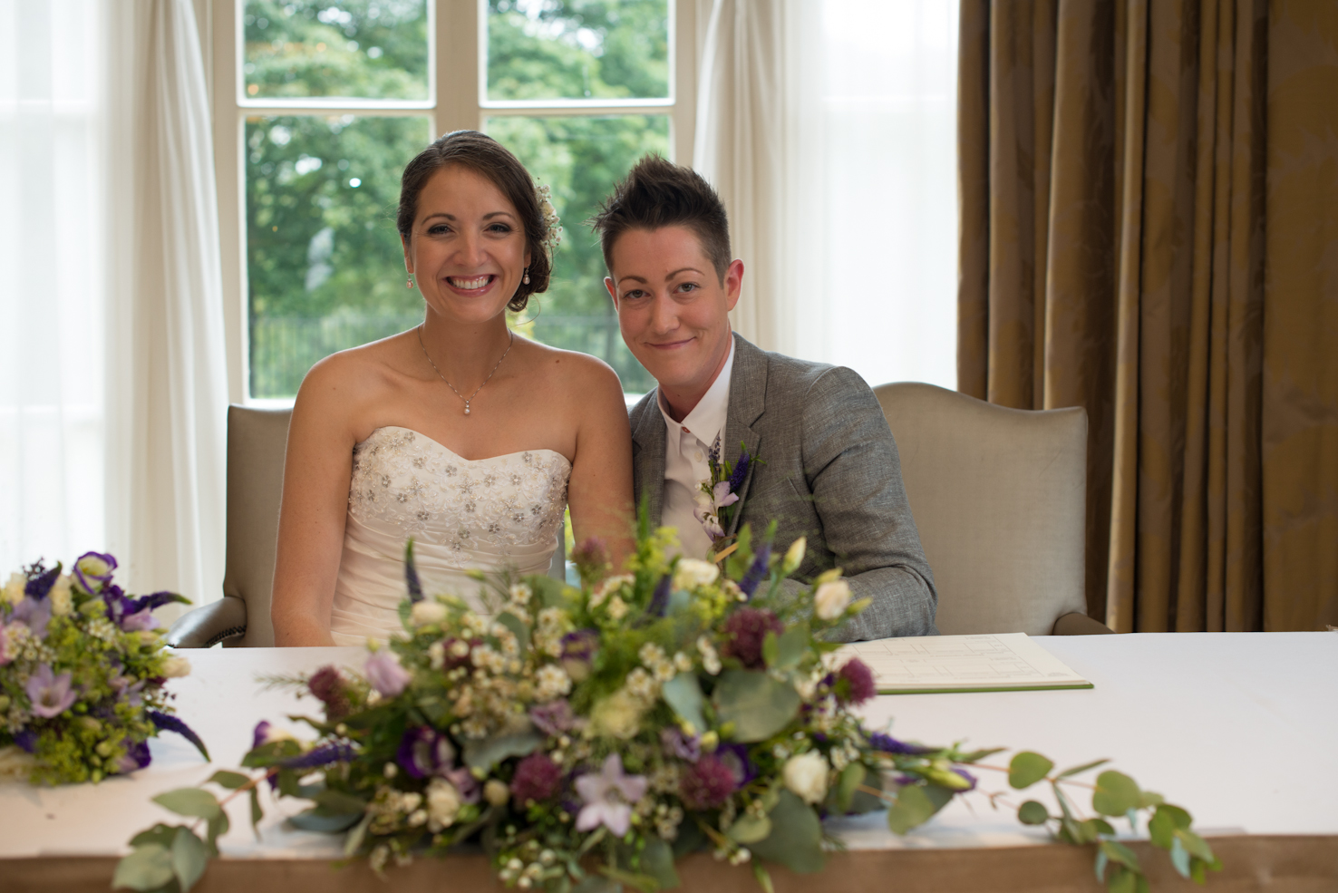 Signing the Register as Mrs & Mrs!