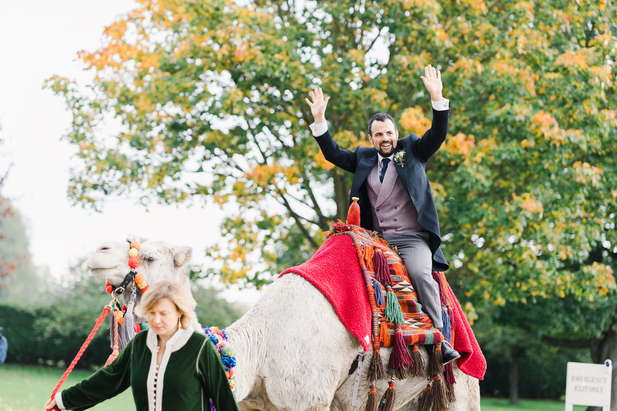 Dine Venues | Howsham Hall | Wedding | Camel back arrival!