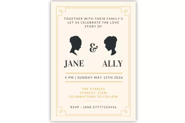 Dine Venues | LGBT Wedding Invitations | Lesbian wedding | 2 Brides