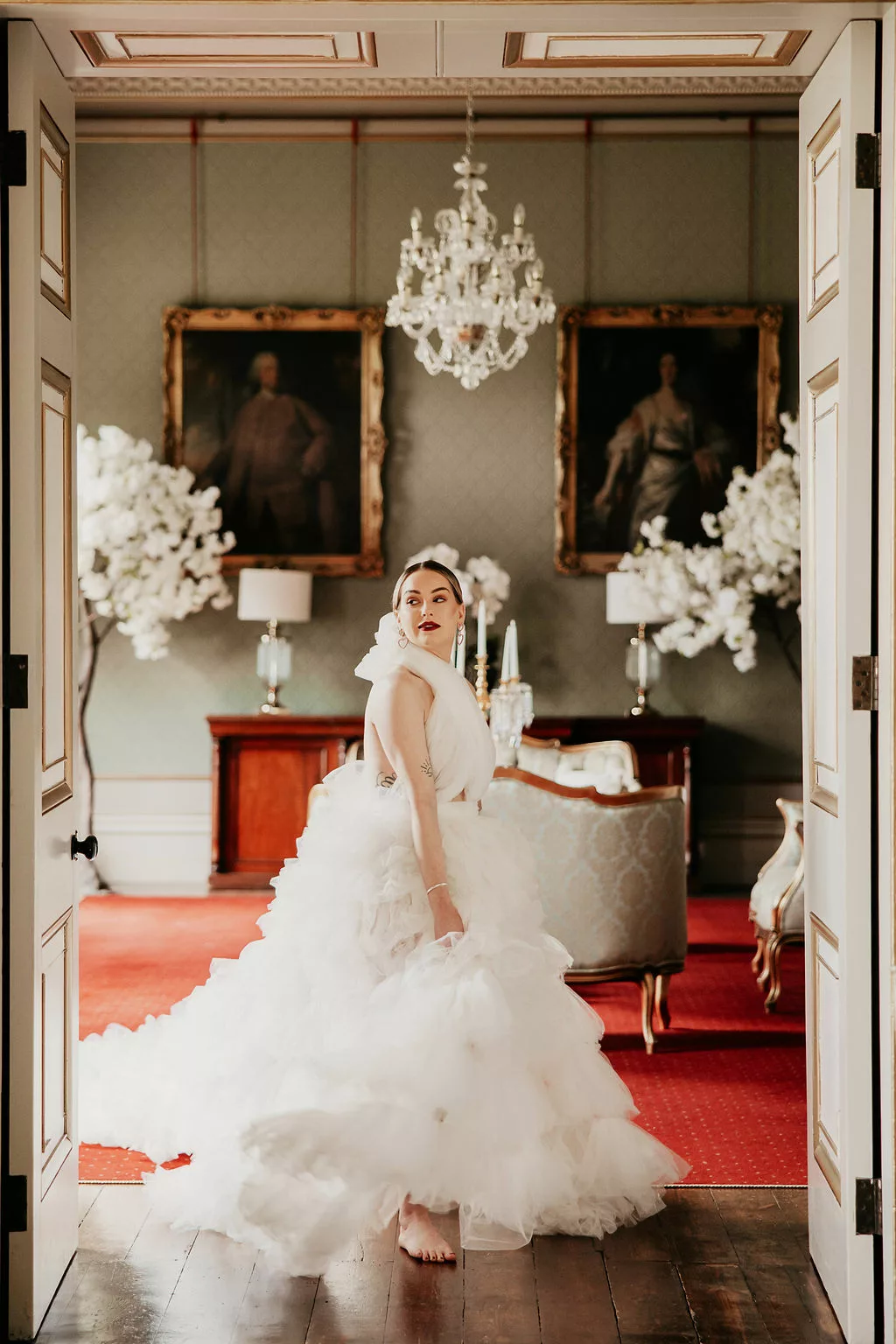 Dine Venues | Rise Hall | Winter wedding in Yorkshire | Stately home wedding venue | White wedding | Natalie Hamilton Photography