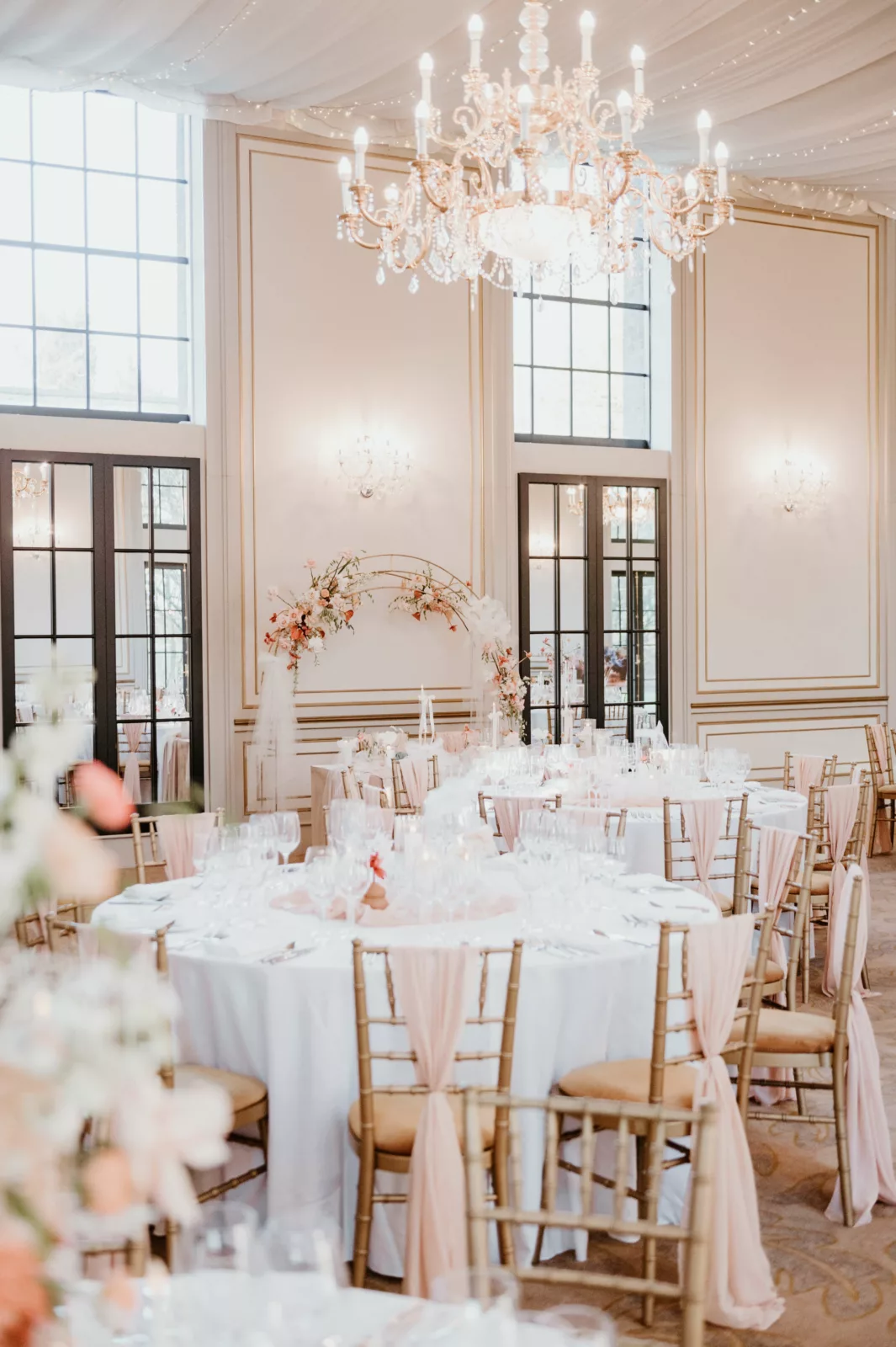 Dine Venues | Rise Hall | Winter wedding in Yorkshire | Stately home wedding venue | Peach wedding | Lucy Dennis Photography