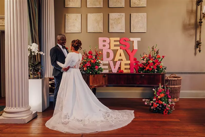 Dine Venues | Howsham Hall | Vibrant wedding flowers | Yorkshire wedding venue