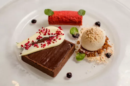 Dine Events- The Mansion - Ambassadors Dinner - Taste Test - Dark Chocolate Dessert